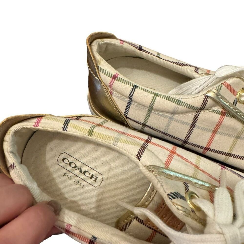Coach Plaid Sneakers - Multicolor View 2